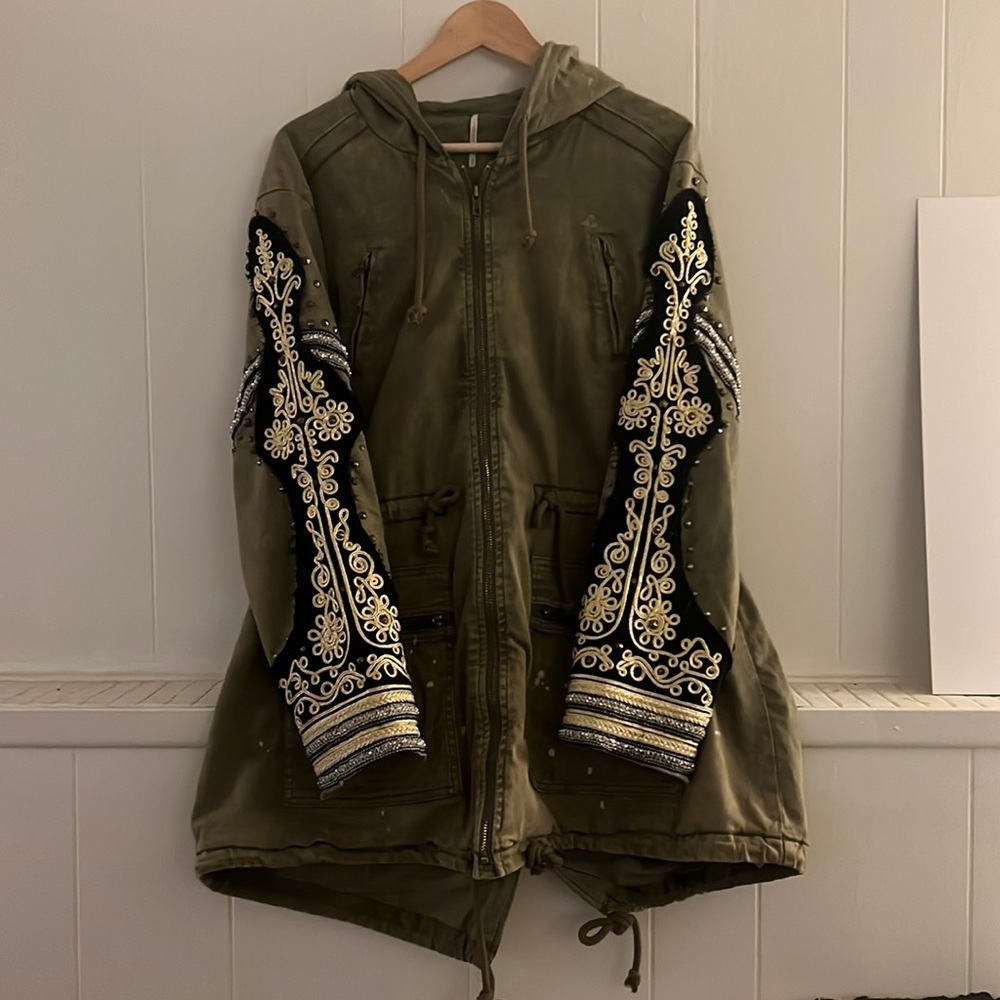 We The Free Embellished Military Jacket
